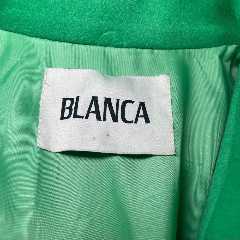 Blanca- The Adeline Coat Green Size Large Oversized Wool Winter Staple Fashion - Picture 14 of 15